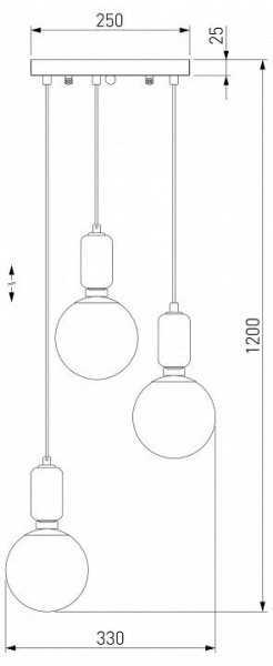 Подвесной светильник Eurosvet Bubble 50151/3 белый в Озерске - ozersk.mebel24.online | фото 2
