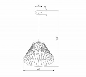 Подвесной светильник Eurosvet Cesta 40017/1 LED коричневый в Озерске - ozersk.mebel24.online | фото 5