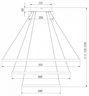 Подвесной светильник Eurosvet Collars 90264/3 черный в Озерске - ozersk.mebel24.online | фото 7