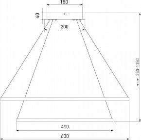 Подвесной светильник Eurosvet Collars 90264/2 латунь в Озерске - ozersk.mebel24.online | фото 3