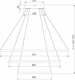 Подвесной светильник Eurosvet Collars 90264/3 латунь в Озерске - ozersk.mebel24.online | фото 3