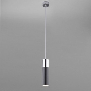 Подвесной светильник Eurosvet Double Topper 50135/1 LED хром/черный в Озерске - ozersk.mebel24.online | фото 3