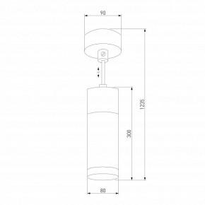 Подвесной светильник Eurosvet Double Topper 50135/1 LED хром/черный в Озерске - ozersk.mebel24.online | фото 4