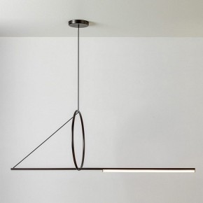 Подвесной светильник Imperiumloft Suspension Cercle Et Trait – Graphite Satine 40.1282-0 в Озерске - ozersk.mebel24.online | фото