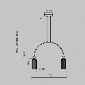Подвесной светильник Maytoni Antic MOD302PL-02W в Озерске - ozersk.mebel24.online | фото 3