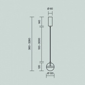 Подвесной светильник Maytoni Area MOD295PL-L20BS3K в Озерске - ozersk.mebel24.online | фото 3