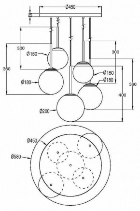 Подвесной светильник Maytoni Basic form MOD321PL-05G1 в Озерске - ozersk.mebel24.online | фото 4