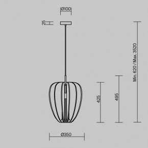 Подвесной светильник Maytoni Cambio MOD398PL-01GR в Озерске - ozersk.mebel24.online | фото 6