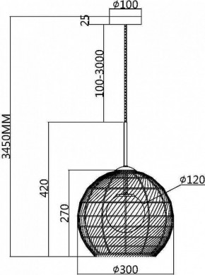 Подвесной светильник Maytoni CANE MOD204PL-01BG1 в Озерске - ozersk.mebel24.online | фото 4