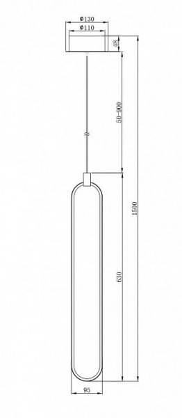 Подвесной светильник Maytoni Chain MOD017PL-L13G в Озерске - ozersk.mebel24.online | фото 4