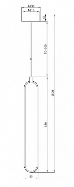 Подвесной светильник Maytoni Chain MOD017PL-L13N в Озерске - ozersk.mebel24.online | фото 5