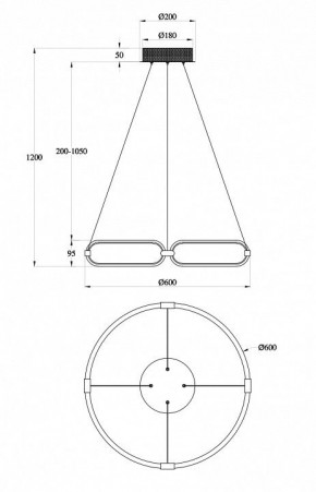 Подвесной светильник Maytoni Chain MOD017PL-L50N в Озерске - ozersk.mebel24.online | фото 6