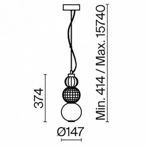 Подвесной светильник Maytoni Collar P069PL-L16G3K в Озерске - ozersk.mebel24.online | фото 5