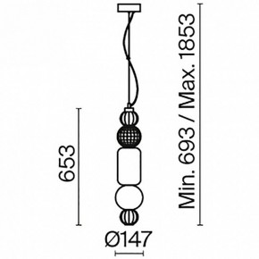 Подвесной светильник Maytoni Collar P069PL-L35G3K в Озерске - ozersk.mebel24.online | фото 5