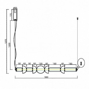 Подвесной светильник Maytoni Cosmo MOD210PL-L39BS3K в Озерске - ozersk.mebel24.online | фото 7