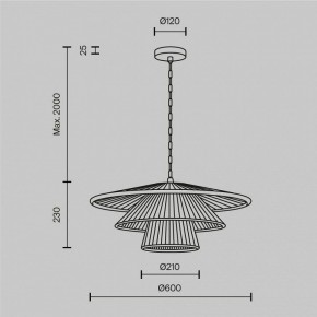 Подвесной светильник Maytoni Costa MOD394PL-01BS1 в Озерске - ozersk.mebel24.online | фото 5