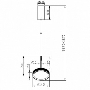 Подвесной светильник Maytoni El MOD041PL-L15G3K в Озерске - ozersk.mebel24.online | фото 4