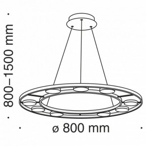 Подвесной светильник Maytoni Fad MOD070PL-L63B3K в Озерске - ozersk.mebel24.online | фото 12