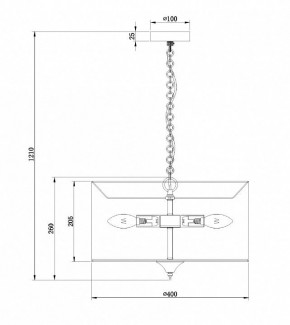 Подвесной светильник Maytoni Farn H428-PL-03-WG в Озерске - ozersk.mebel24.online | фото 7