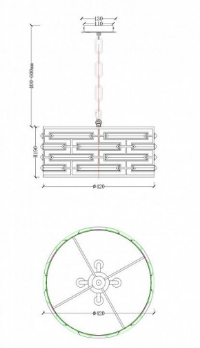 Подвесной светильник Maytoni Frontera MOD067PL-04CH в Озерске - ozersk.mebel24.online | фото 4