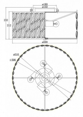 Подвесной светильник Maytoni Gelid MOD184PL-04CH в Озерске - ozersk.mebel24.online | фото 4
