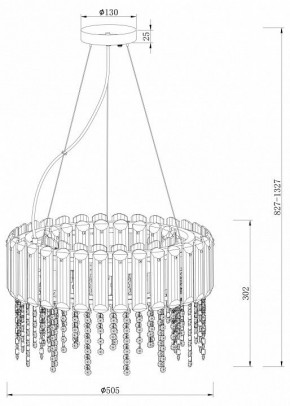 Подвесной светильник Maytoni Hail MOD097PL-06CH в Озерске - ozersk.mebel24.online | фото 4