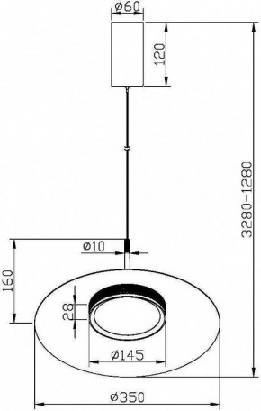 Подвесной светильник Maytoni Halo MOD041PL-L15B3K1 в Озерске - ozersk.mebel24.online | фото 5