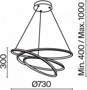 Подвесной светильник Maytoni Halo MOD100PL-L88WK1 в Озерске - ozersk.mebel24.online | фото 3