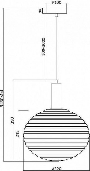 Подвесной светильник Maytoni Halo MOD268PL-01G в Озерске - ozersk.mebel24.online | фото 4