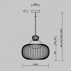 Подвесной светильник Maytoni Levitation MOD376PL-01G в Озерске - ozersk.mebel24.online | фото 5