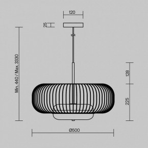 Подвесной светильник Maytoni Levitation MOD376PL-L30G3K в Озерске - ozersk.mebel24.online | фото 5