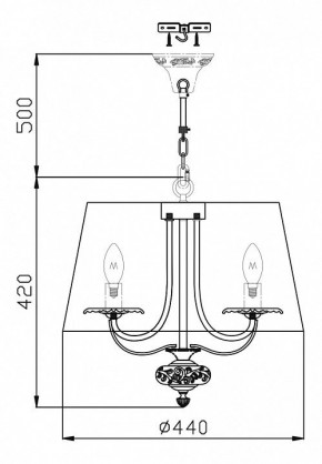 Подвесной светильник Maytoni Olivia ARM326-33-W в Озерске - ozersk.mebel24.online | фото 3