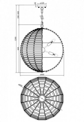 Подвесной светильник Maytoni Palla MOD092PL-08CH в Озерске - ozersk.mebel24.online | фото 4