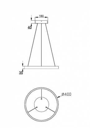 Подвесной светильник Maytoni Rim MOD058PL-L22BK в Озерске - ozersk.mebel24.online | фото 3
