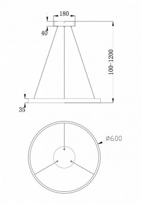 Подвесной светильник Maytoni Rim MOD058PL-L32W4K в Озерске - ozersk.mebel24.online | фото 3