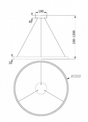 Подвесной светильник Maytoni Rim MOD058PL-L54BS4K в Озерске - ozersk.mebel24.online | фото 4
