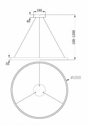 Подвесной светильник Maytoni Rim MOD058PL-L54W4K в Озерске - ozersk.mebel24.online | фото 4