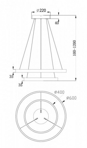 Подвесной светильник Maytoni Rim MOD058PL-L55BS4K в Озерске - ozersk.mebel24.online | фото 7