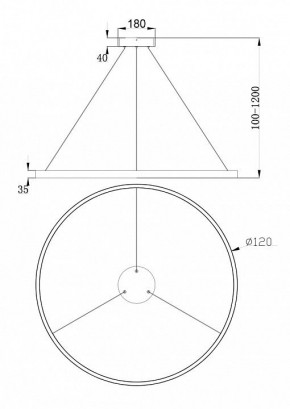Подвесной светильник Maytoni Rim MOD058PL-L65BS4K в Озерске - ozersk.mebel24.online | фото 5