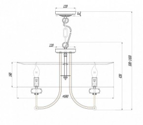 Подвесной светильник Maytoni Roma ARM006PL-06G в Озерске - ozersk.mebel24.online | фото 3