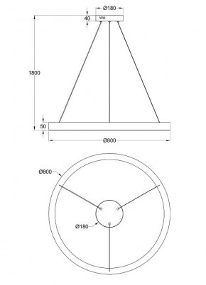 Подвесной светильник Maytoni Saturno MOD415PL-L60BS4K в Озерске - ozersk.mebel24.online | фото 4
