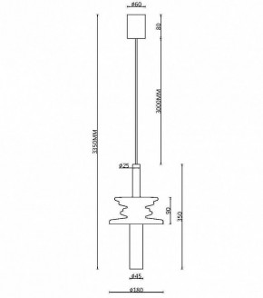 Подвесной светильник Maytoni Sound Wave MOD255PL-01B4 в Озерске - ozersk.mebel24.online | фото 4