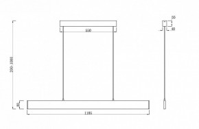 Подвесной светильник Maytoni Step P010PL-L30G3K в Озерске - ozersk.mebel24.online | фото 4