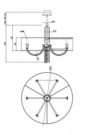 Подвесной светильник Maytoni Talento DIA008PL-06CH в Озерске - ozersk.mebel24.online | фото 6