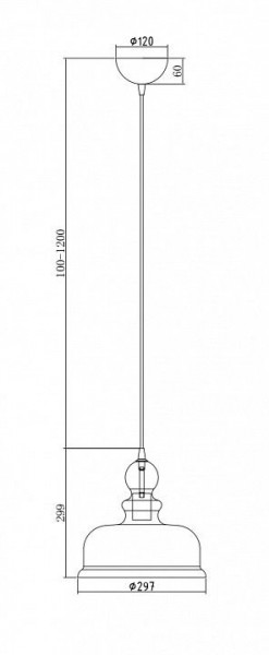 Подвесной светильник Maytoni Tone P001PL-01BZ в Озерске - ozersk.mebel24.online | фото 4