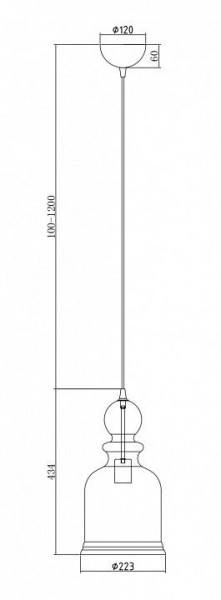 Подвесной светильник Maytoni Tone P002PL-01BZ в Озерске - ozersk.mebel24.online | фото 5