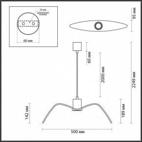 Подвесной светильник Odeon Light Birds 4903/1C в Озерске - ozersk.mebel24.online | фото 4