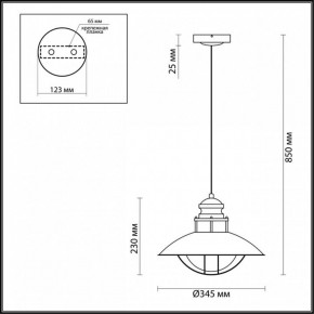 Подвесной светильник Odeon Light Dante 4164/1 в Озерске - ozersk.mebel24.online | фото 3