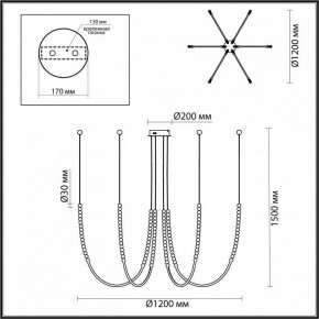Подвесной светильник Odeon Light Monella 6639/70L в Озерске - ozersk.mebel24.online | фото 4