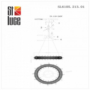 Подвесной светильник ST-Luce Lucchero SL6105.213.01 в Озерске - ozersk.mebel24.online | фото 6